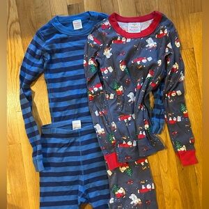 Hanna Andersson long sleeve pj lot - size 8